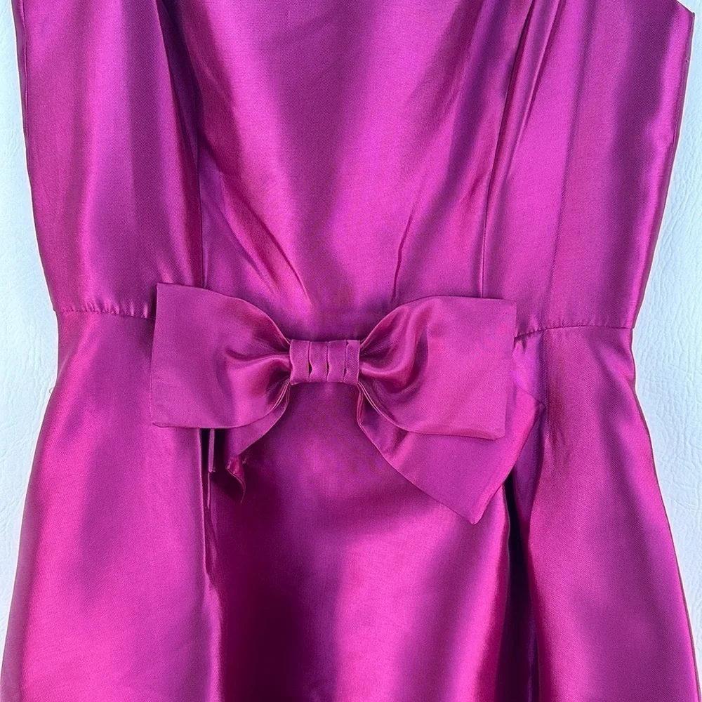 Tahari Sleeveless Satin High Low Maxi Dress - Picture 3 of 9